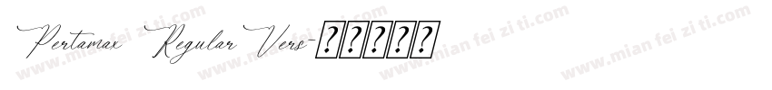 Pertamax RegularVers字体转换